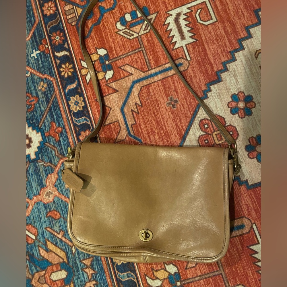 Vintage Coach 9635 Convertible Clutch in RARE Putty Tan! EXCELLENT condition! 🤎